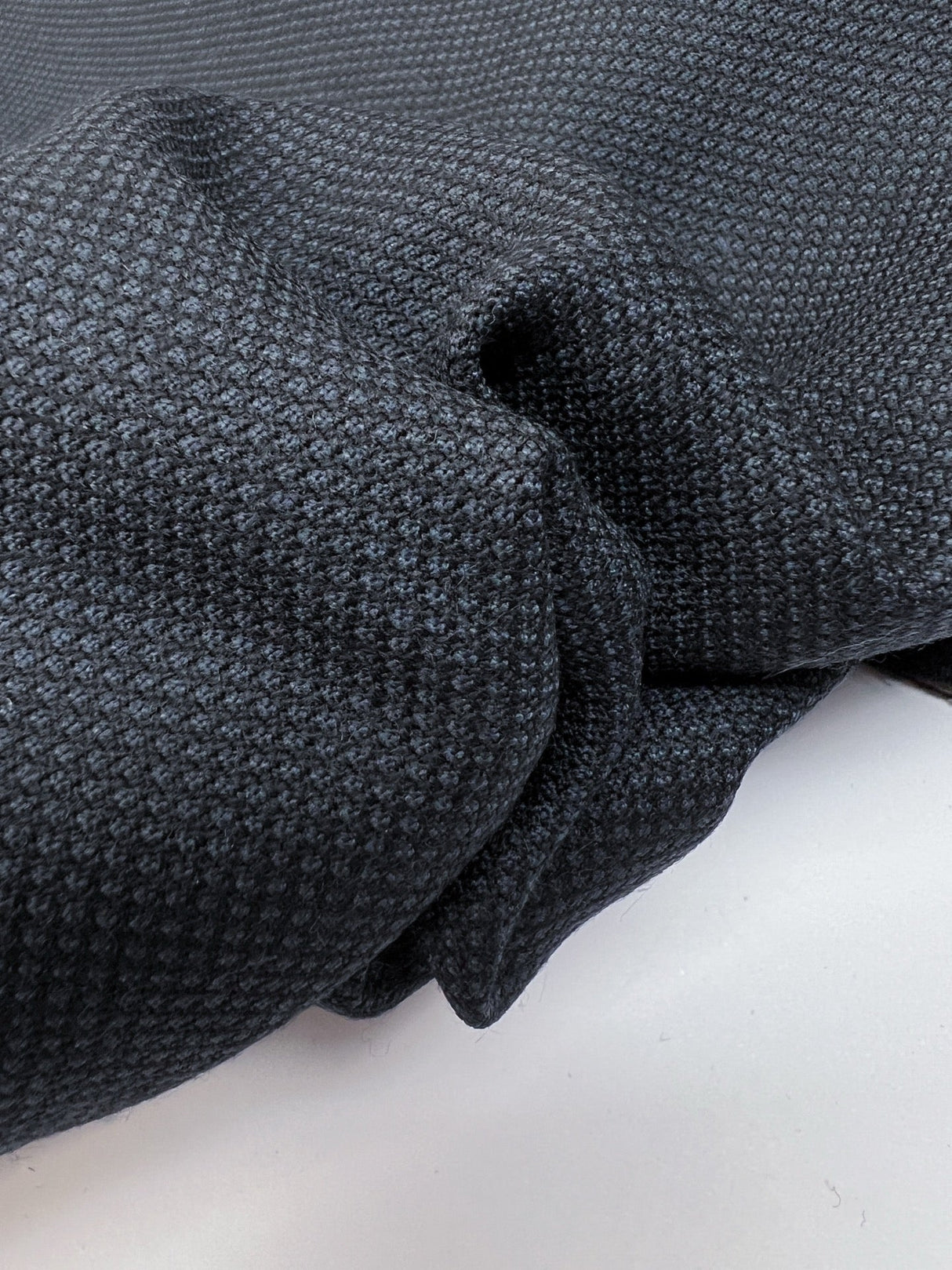 Wool Jacquard Suiting Fabric Blue Black