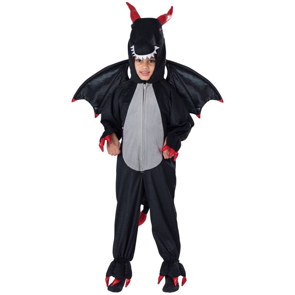 Dress Up America Black Dragon Costume For Kids
