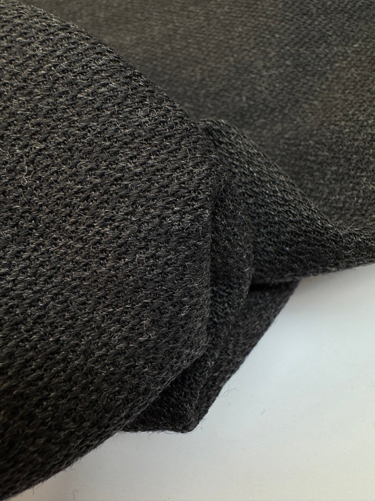 Wool Suit Fabric Melange Gray