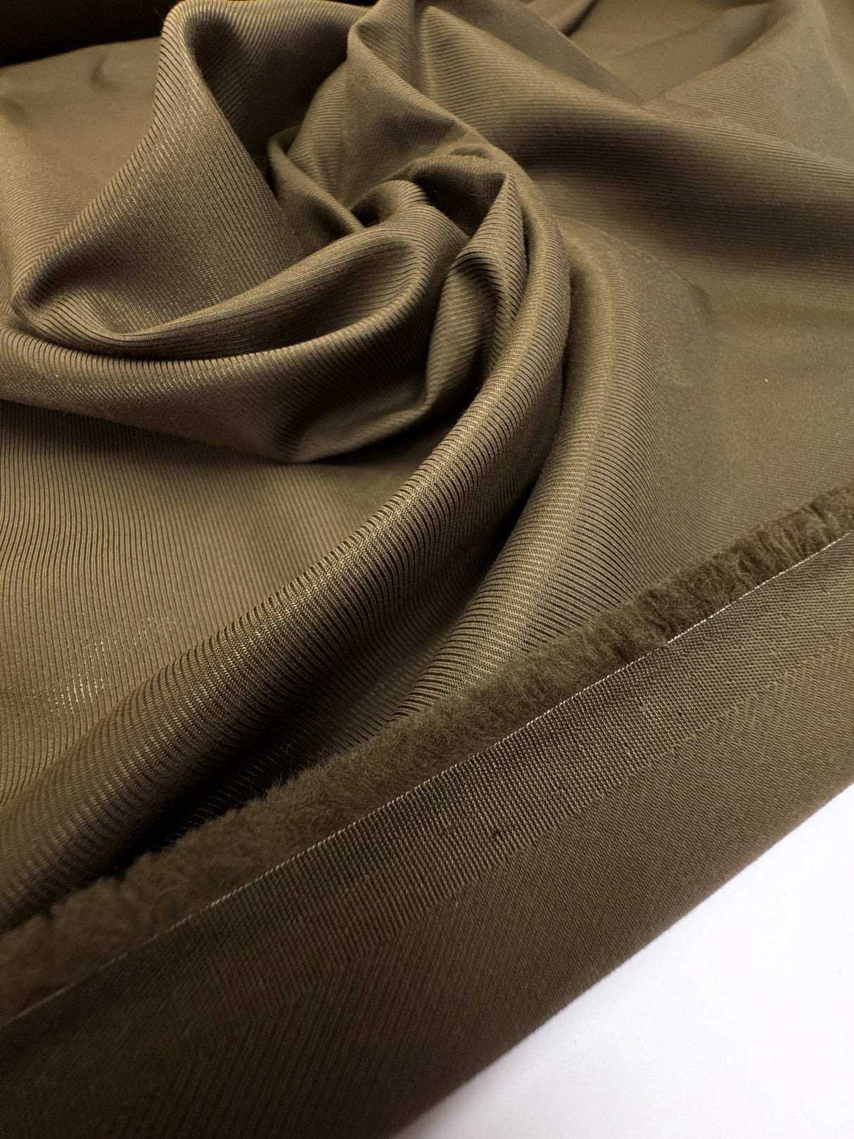 Viscose Cotton Twill Brown Green