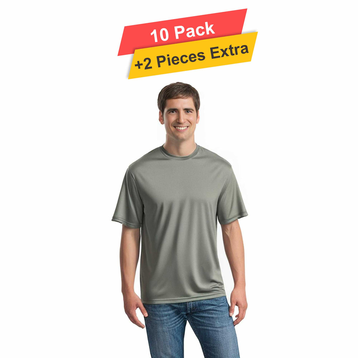 S/S Crew Neck - 10 pack - 100% polyester