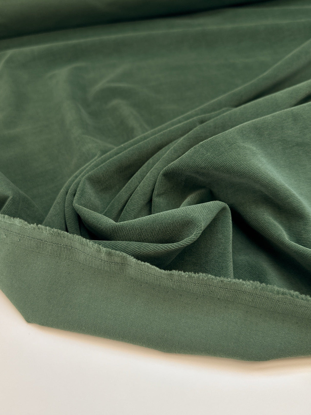 Cotton Ribbed Corduroy Green