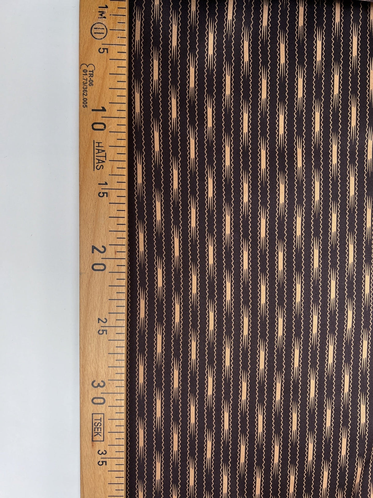 Polyester Sateen Printed Brown Beige