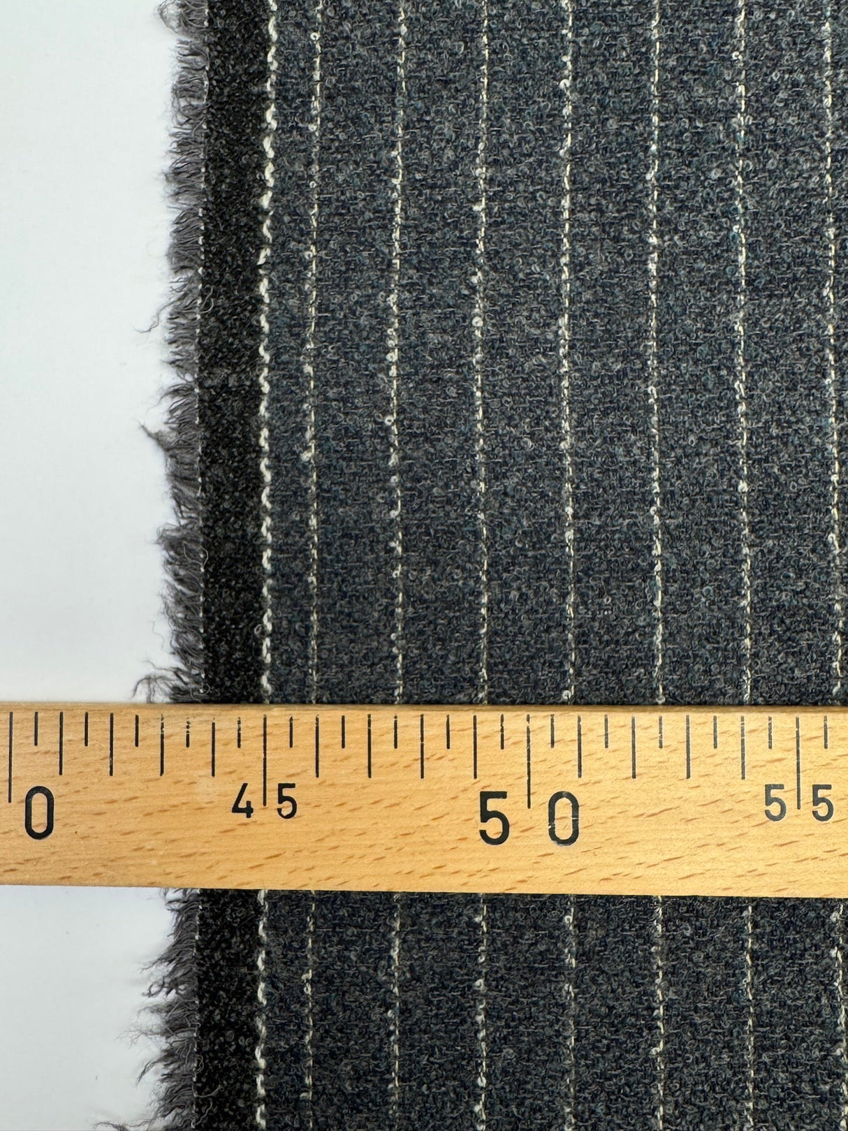 Virgin Wool Bouclé Gray-Blue