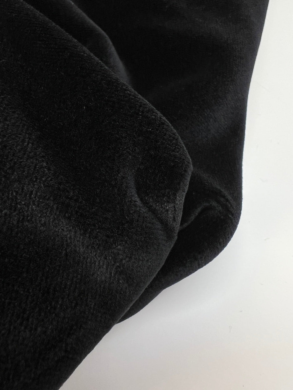 Black Viscose Cotton Velvet