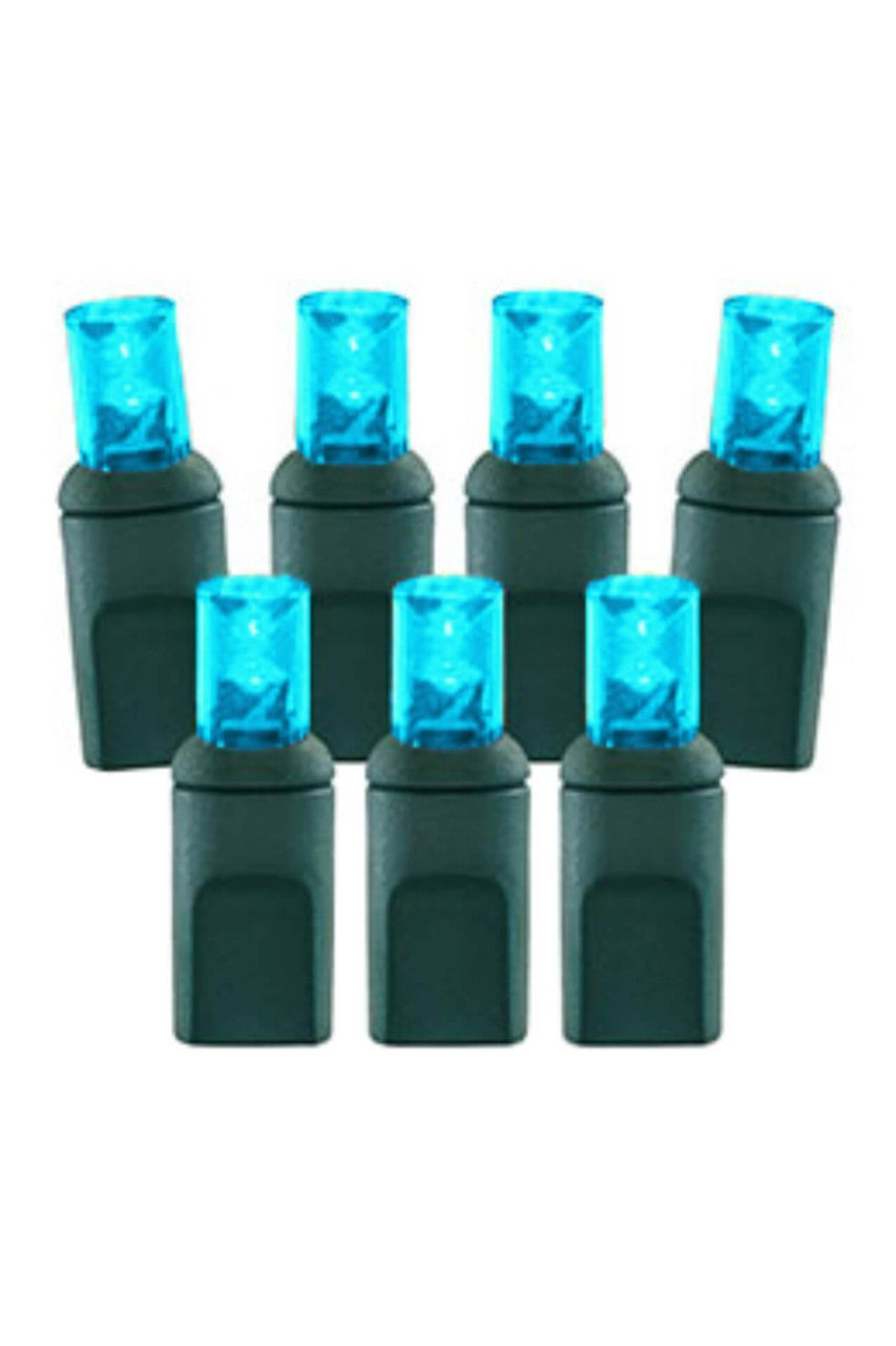 5mm Teal LED Lights – 70L 4" Spacing String Light