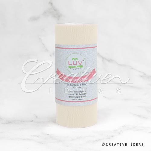 6" Tulle Spool - 25 Yards (Ivory)