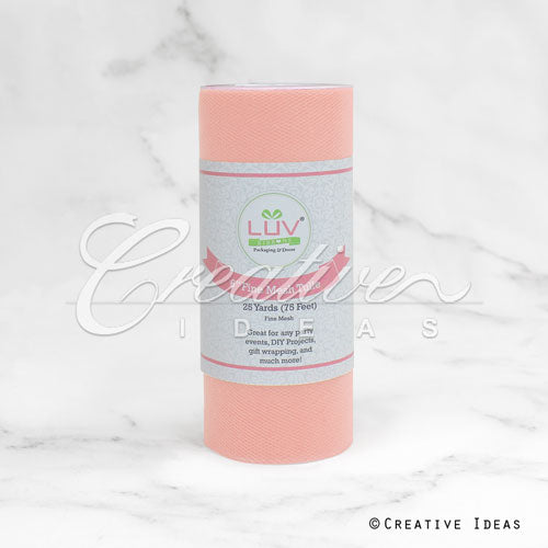 6" Tulle Spool - 25 Yards (Peach)