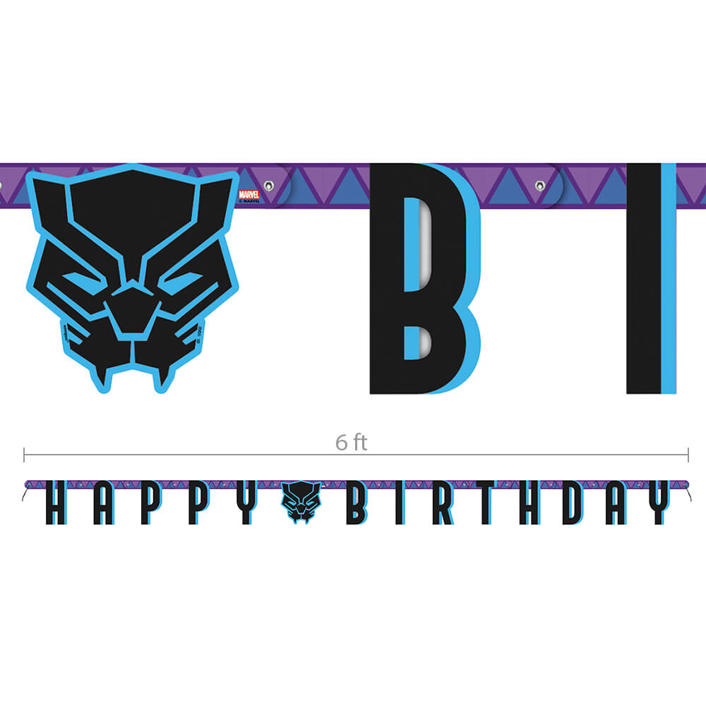 Black Panther Birthday Banner