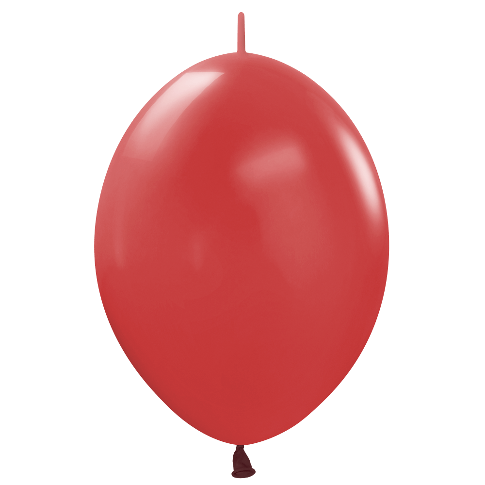 Latex Balloons 6 Inch Sempertex Link-O-Loon Deluxe Imperial Red