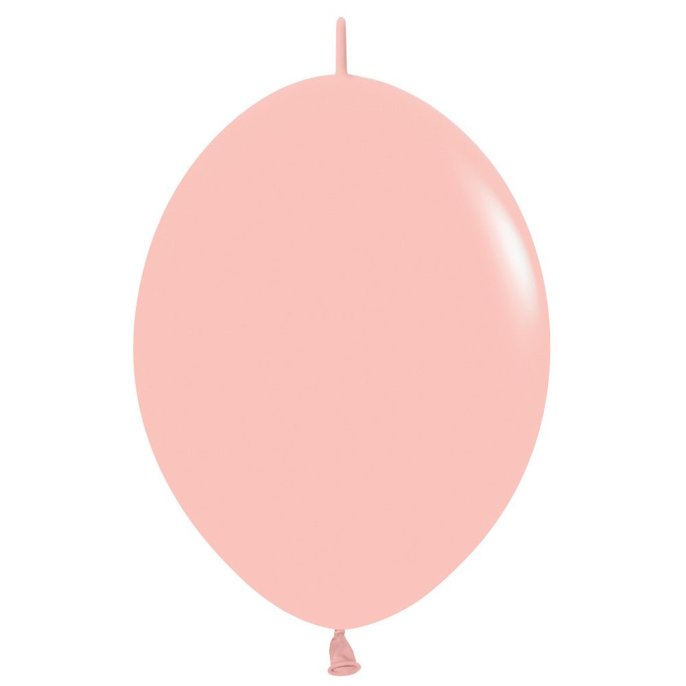 Latex Balloons 6 Inch Link-O-Loon Pastel Matte Melon