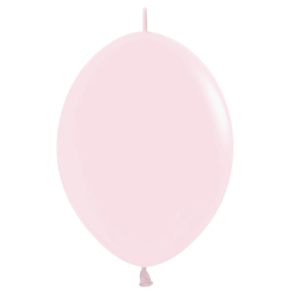 Latex Balloons 6 Inch Sempertex Link-O-Loon Pastel Matte Pink