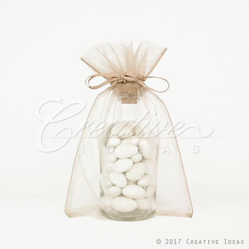 6"X 9" Organza Pouches-Sold By A Dozen Pieces ( 6 Pieces/Inner Pack) (Toffee)