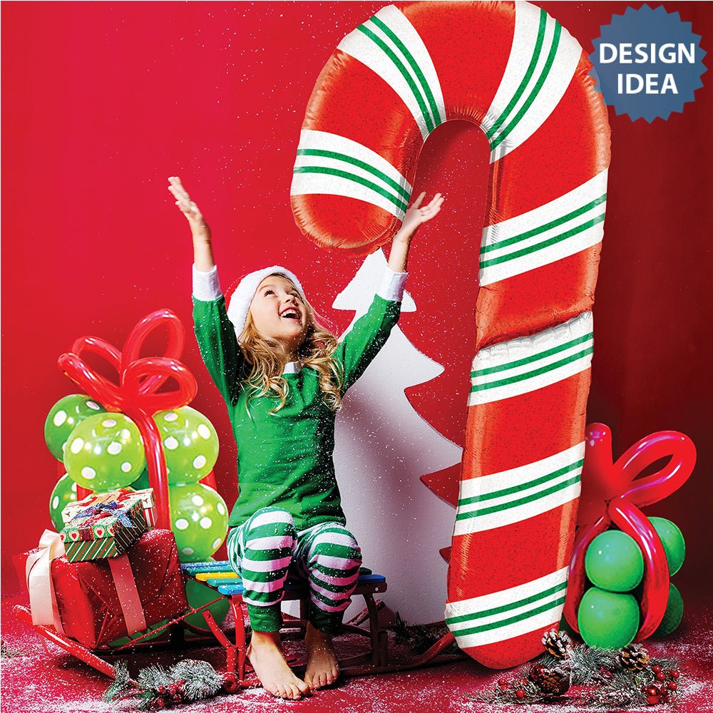 Candy Cane Foil Balloon 60 Inch