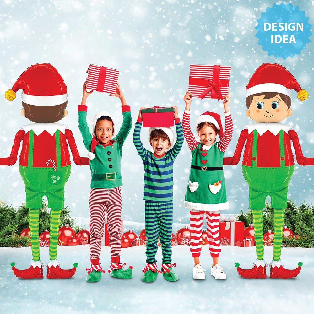 Elf Foil Balloon 60 Inch Special Delivery
