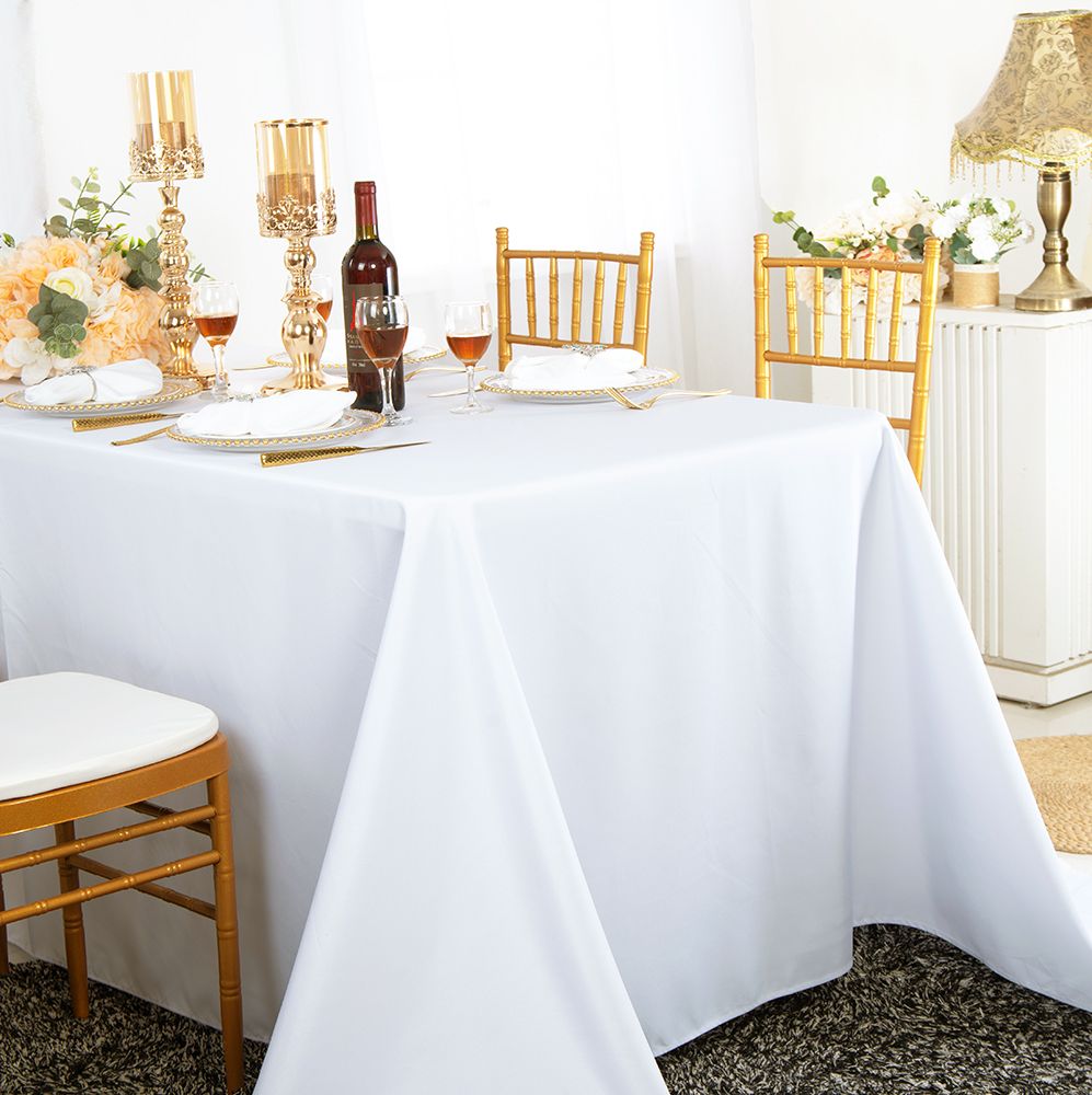 Luxury Rectangular Seamless Polyester Tablecloth