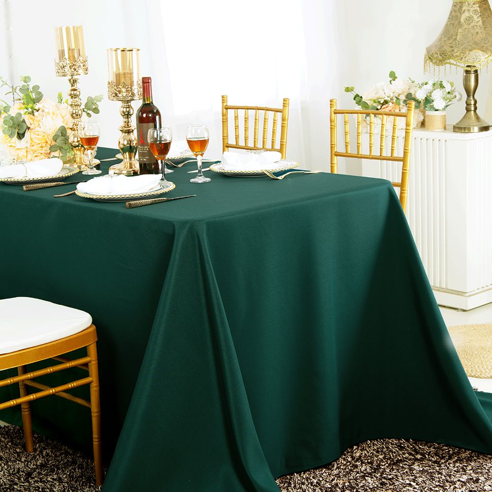 Luxury Rectangular Seamless Polyester Tablecloth