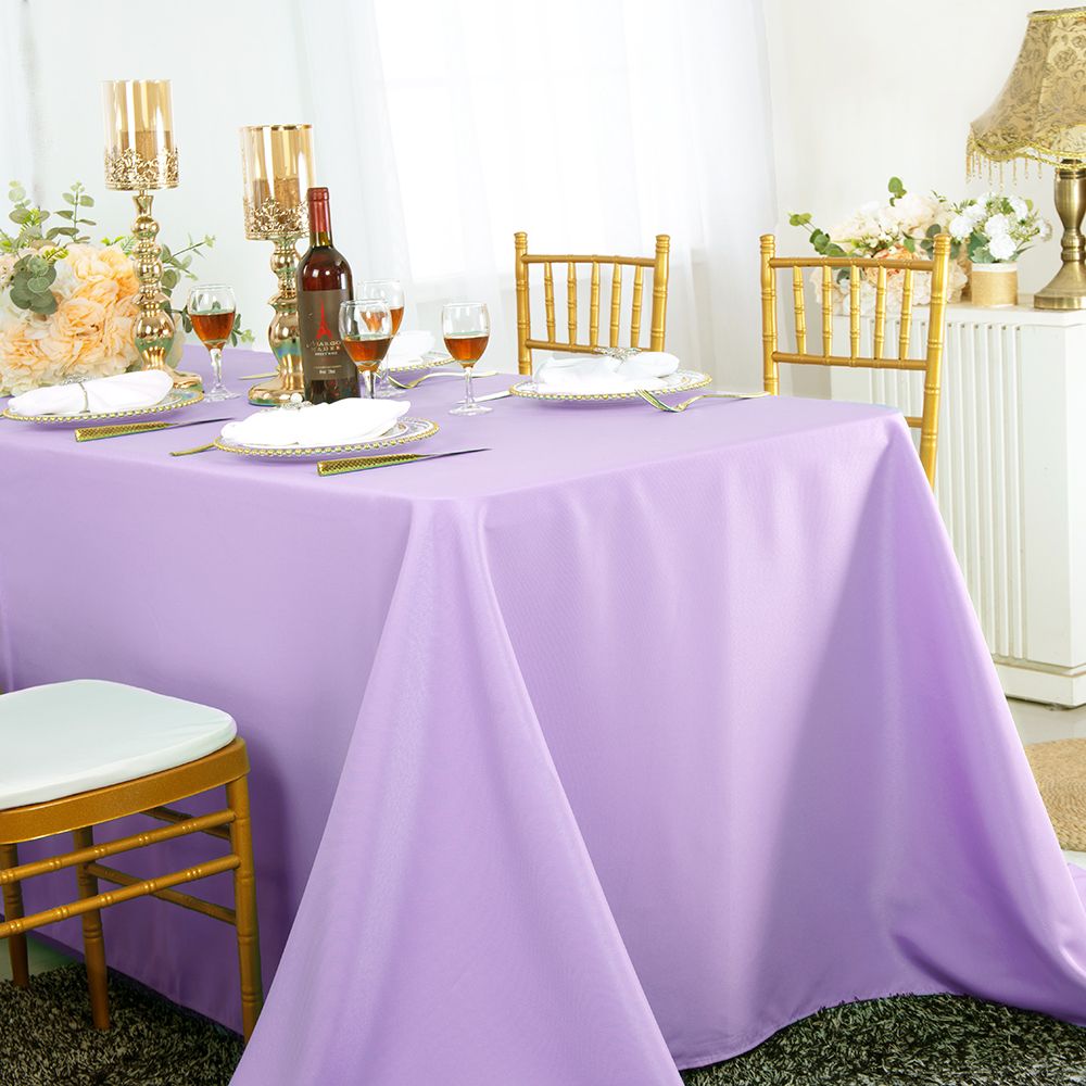 Luxury Rectangular Seamless Polyester Tablecloth