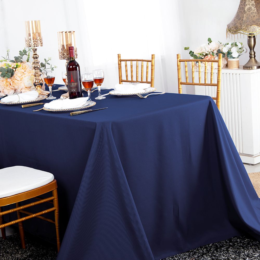 Luxury Rectangular Seamless Polyester Tablecloth