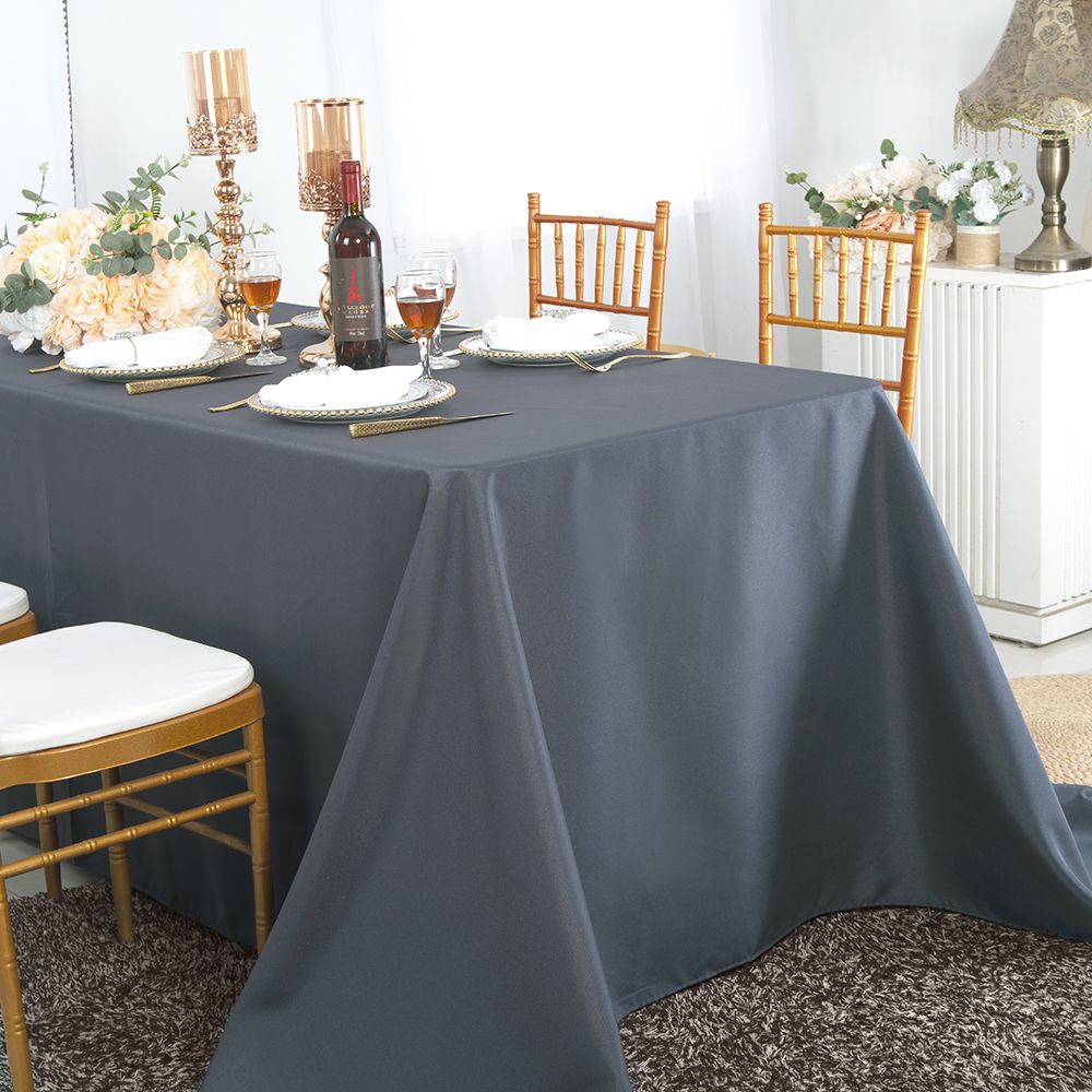 Luxury Rectangular Seamless Polyester Tablecloth