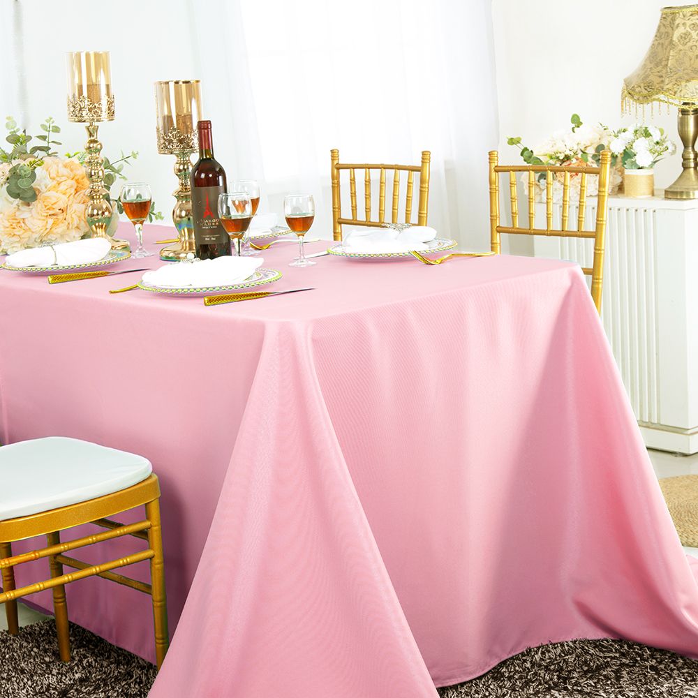 Luxury Rectangular Seamless Polyester Tablecloth