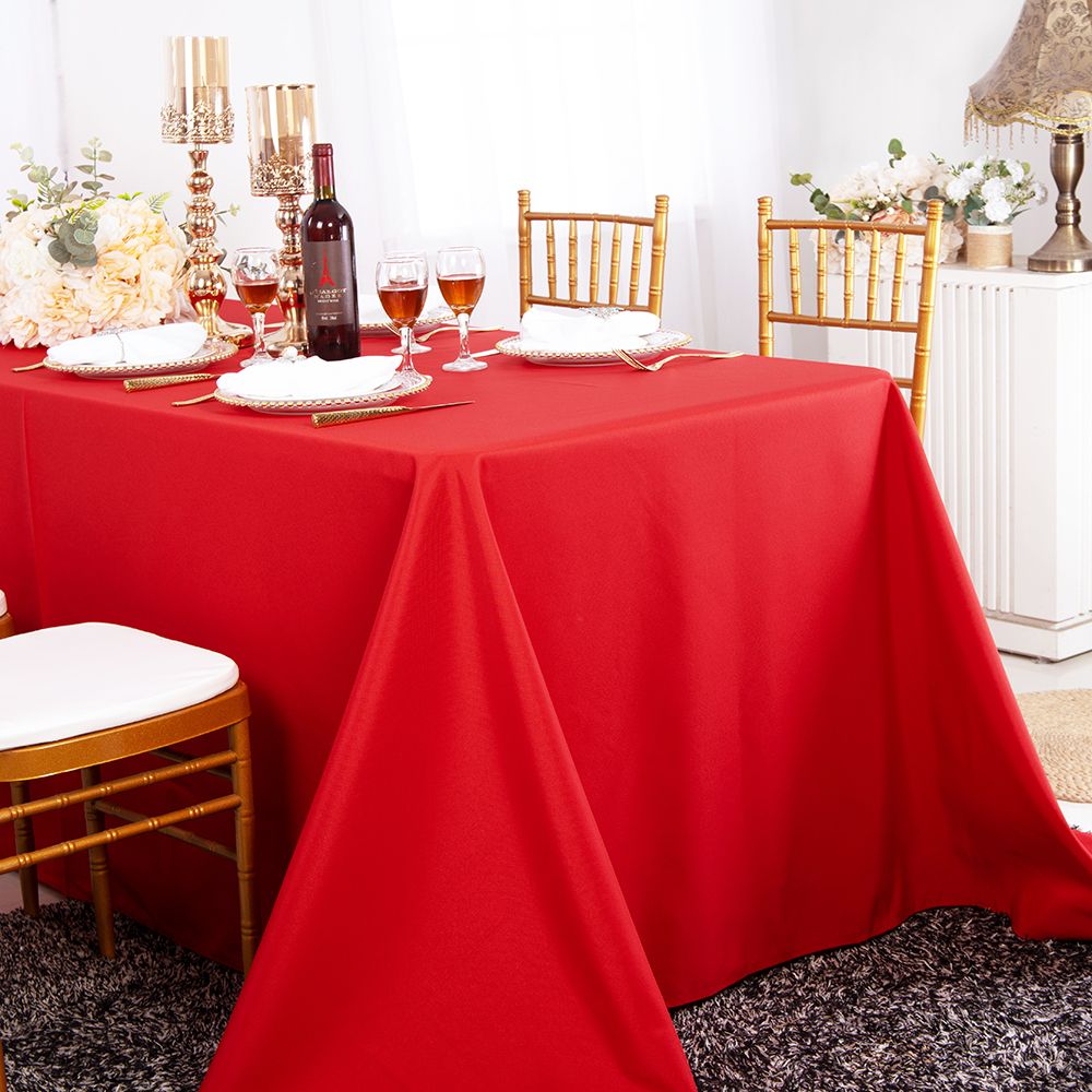 Luxury Rectangular Seamless Polyester Tablecloth
