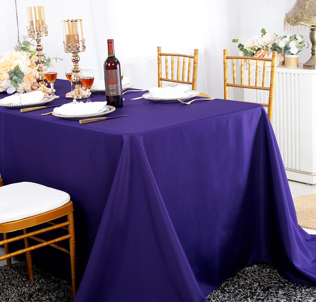 Luxury Rectangular Seamless Polyester Tablecloth