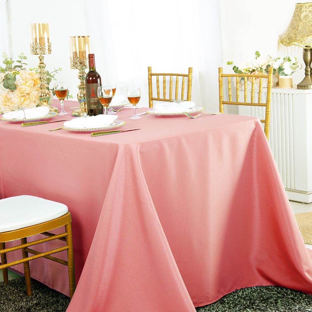 Luxury Rectangular Seamless Polyester Tablecloth