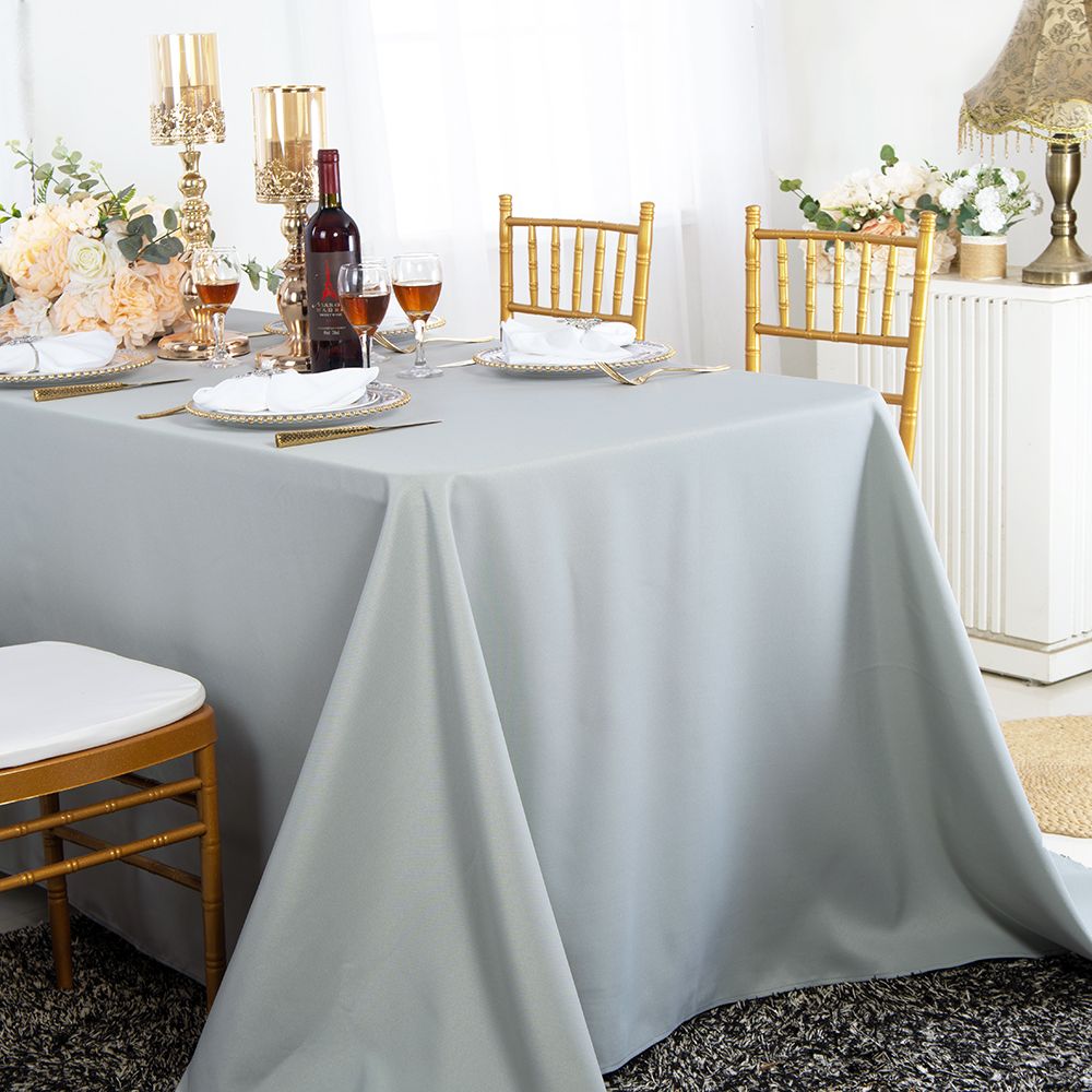 Luxury Rectangular Seamless Polyester Tablecloth