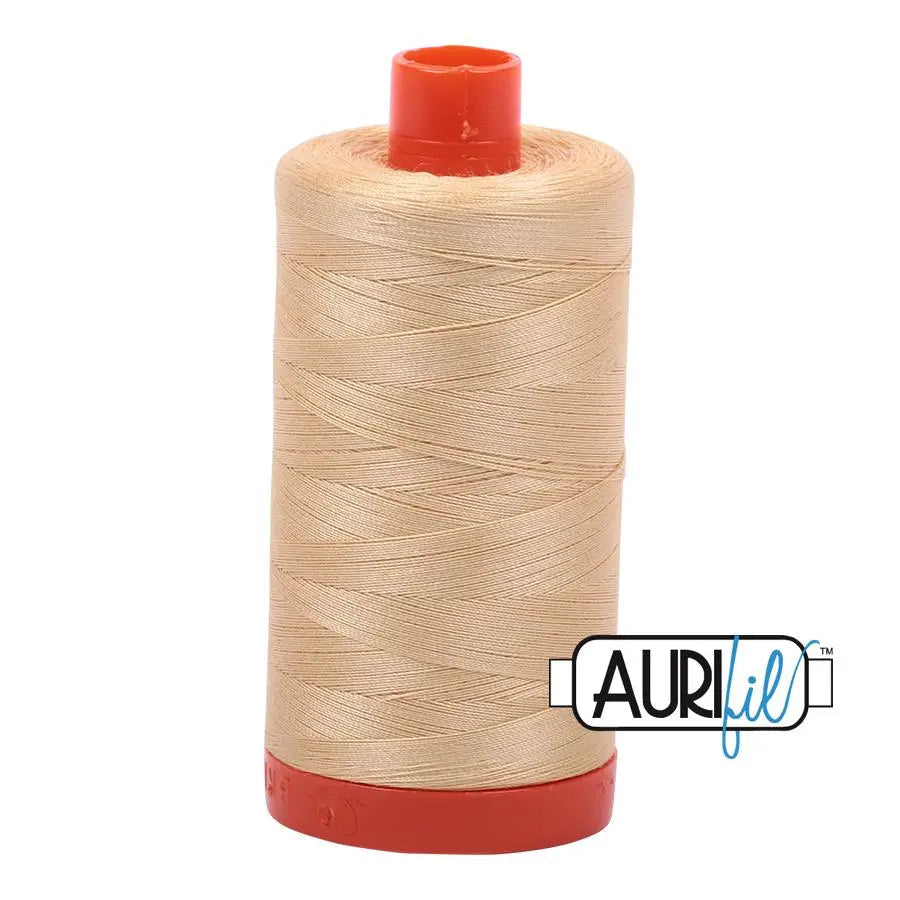 Cotton Thread 50wt Light Caramel Aurifil Large Spool