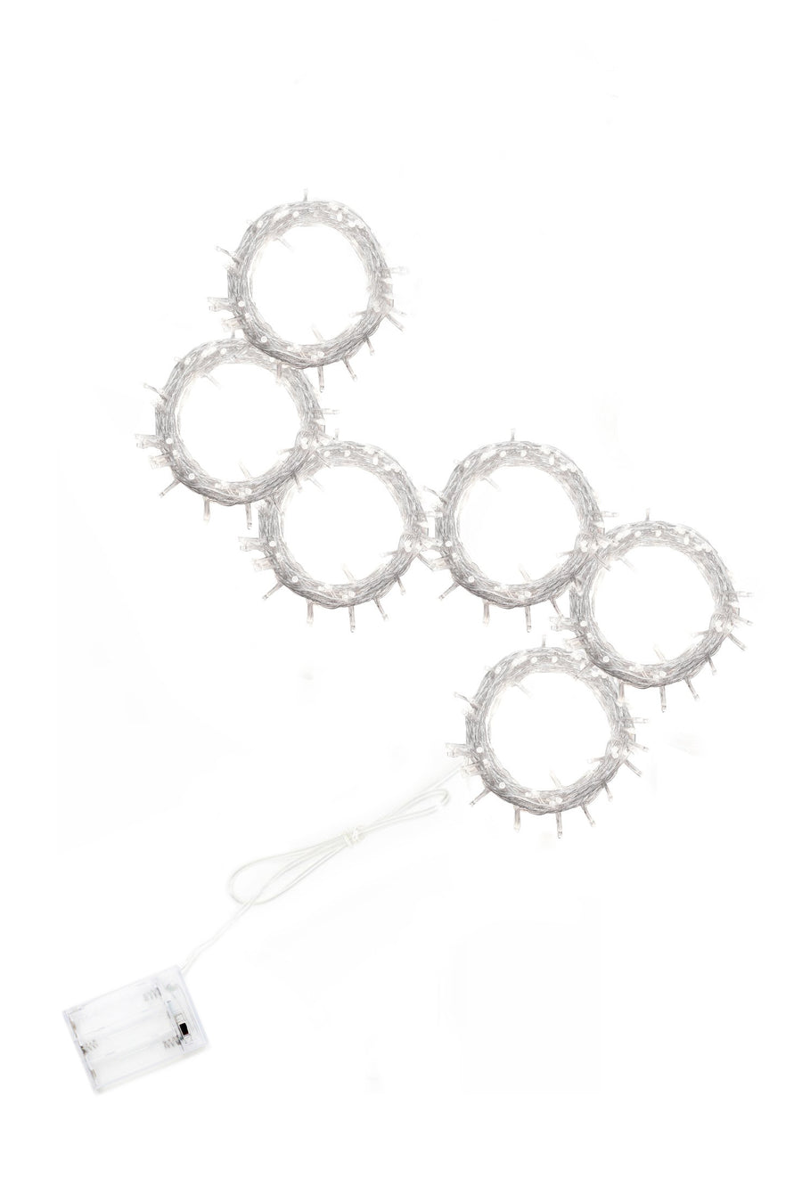 96 LED 6 Strand Curtain Light Battery Operated