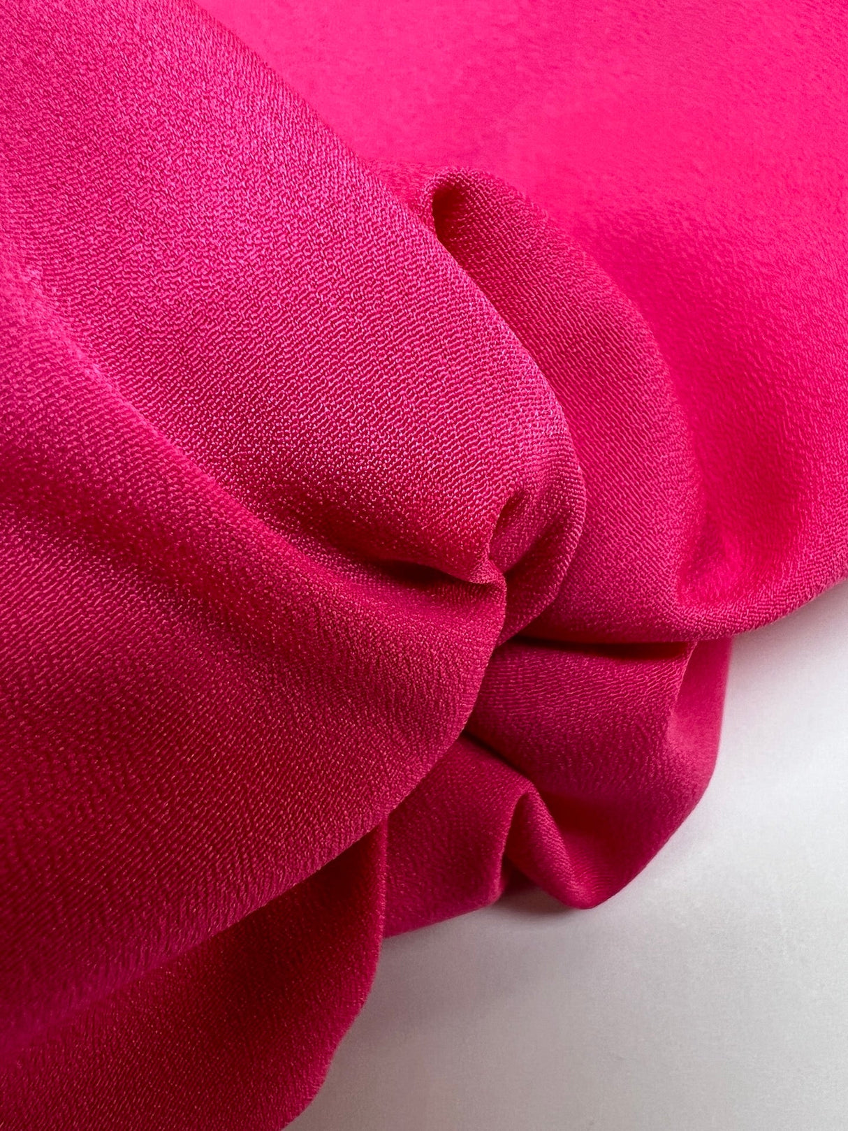 Pink Polyester Crepe