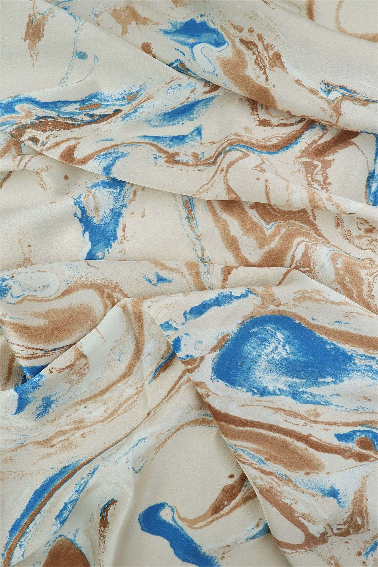 Bubble Satin Marble Print Fabric