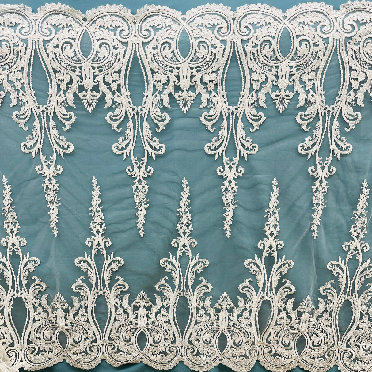 Embroidered Bridal Lace Fabric