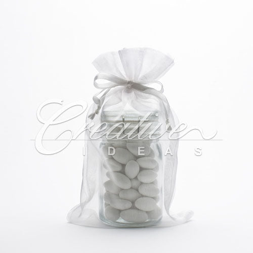 6"X 9" Organza Pouches-Sold By A Dozen Pieces ( 6 Pieces/Inner Pack) (White)
