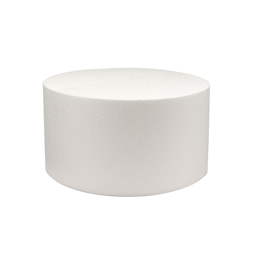 O'Creme Round Polystyrene Cake Dummy, 12" Diameter x 6" High