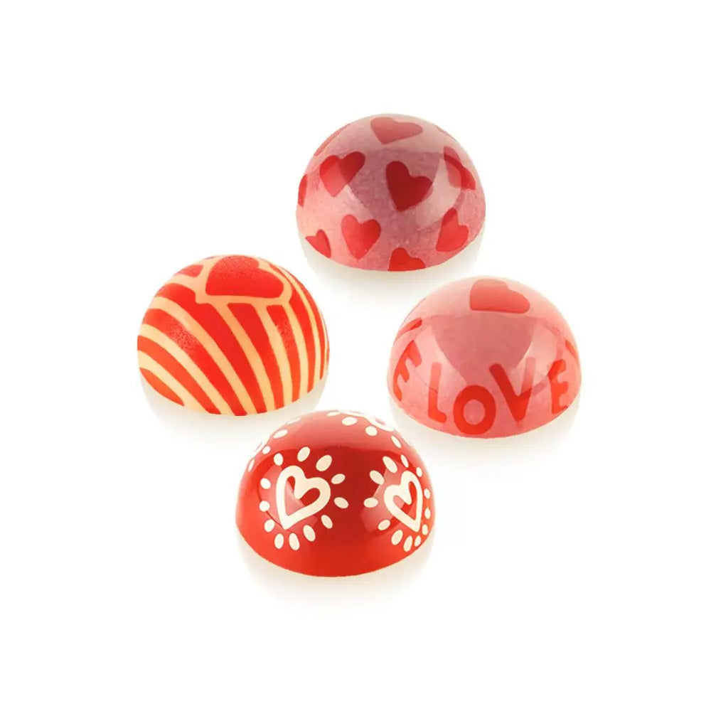 Silikomart Valentines Chocolate Stamps, Set of 4