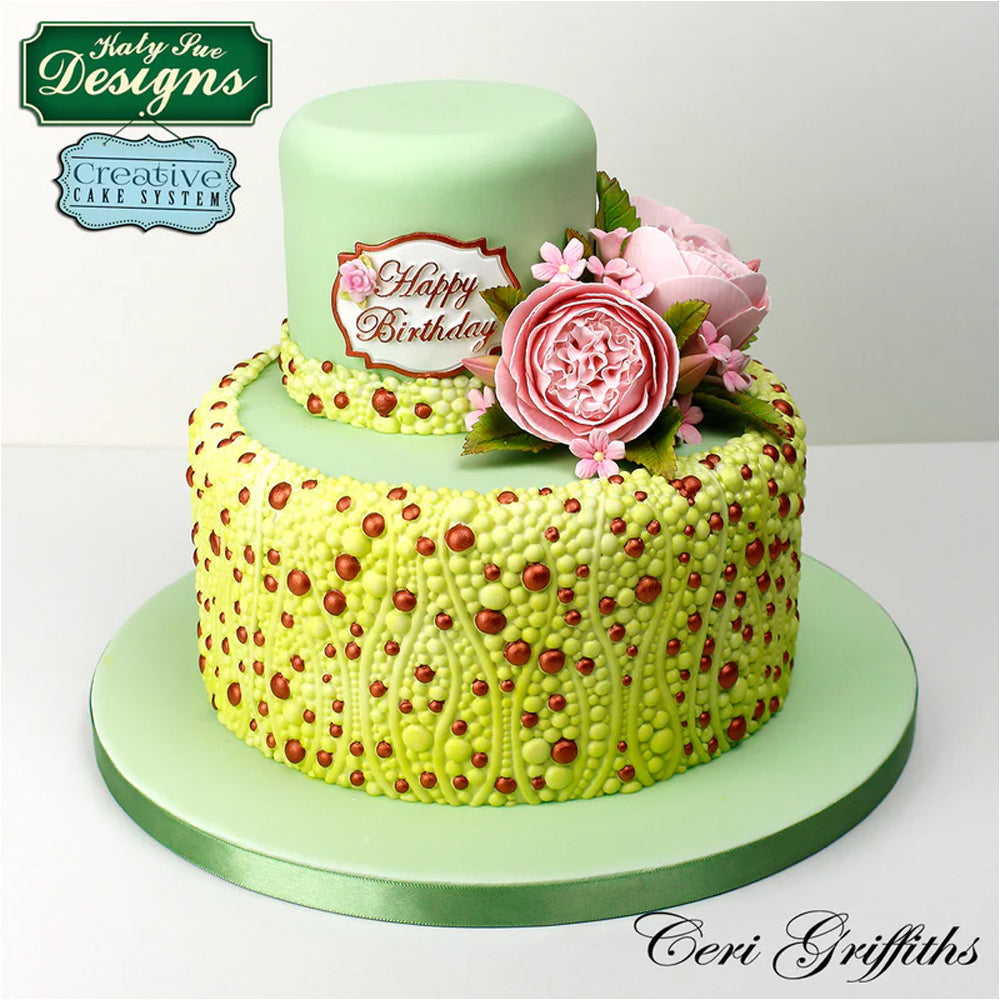 Katy Sue Bubbles & Pearls Silicone Fondant Mold