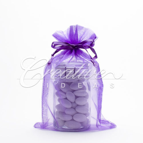 6"X 9" Organza Pouches-Sold By A Dozen Pieces ( 6 Pieces/Inner Pack) (Purple)