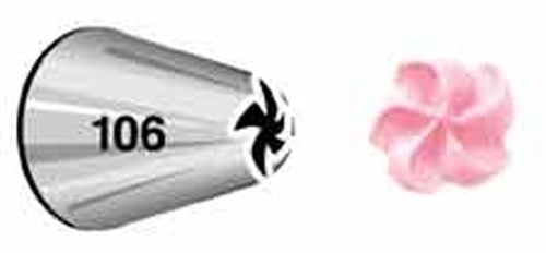 SS Decor Drop Flower Decorating Tip #106