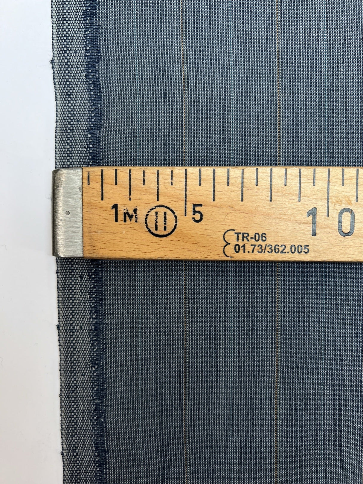 Wool Polyester Suit Fabric Checked Brown Blue