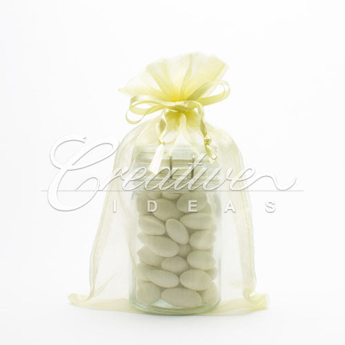 6"X 9" Organza Pouches-Sold By A Dozen Pieces ( 6 Pieces/Inner Pack) (Baby Maize)