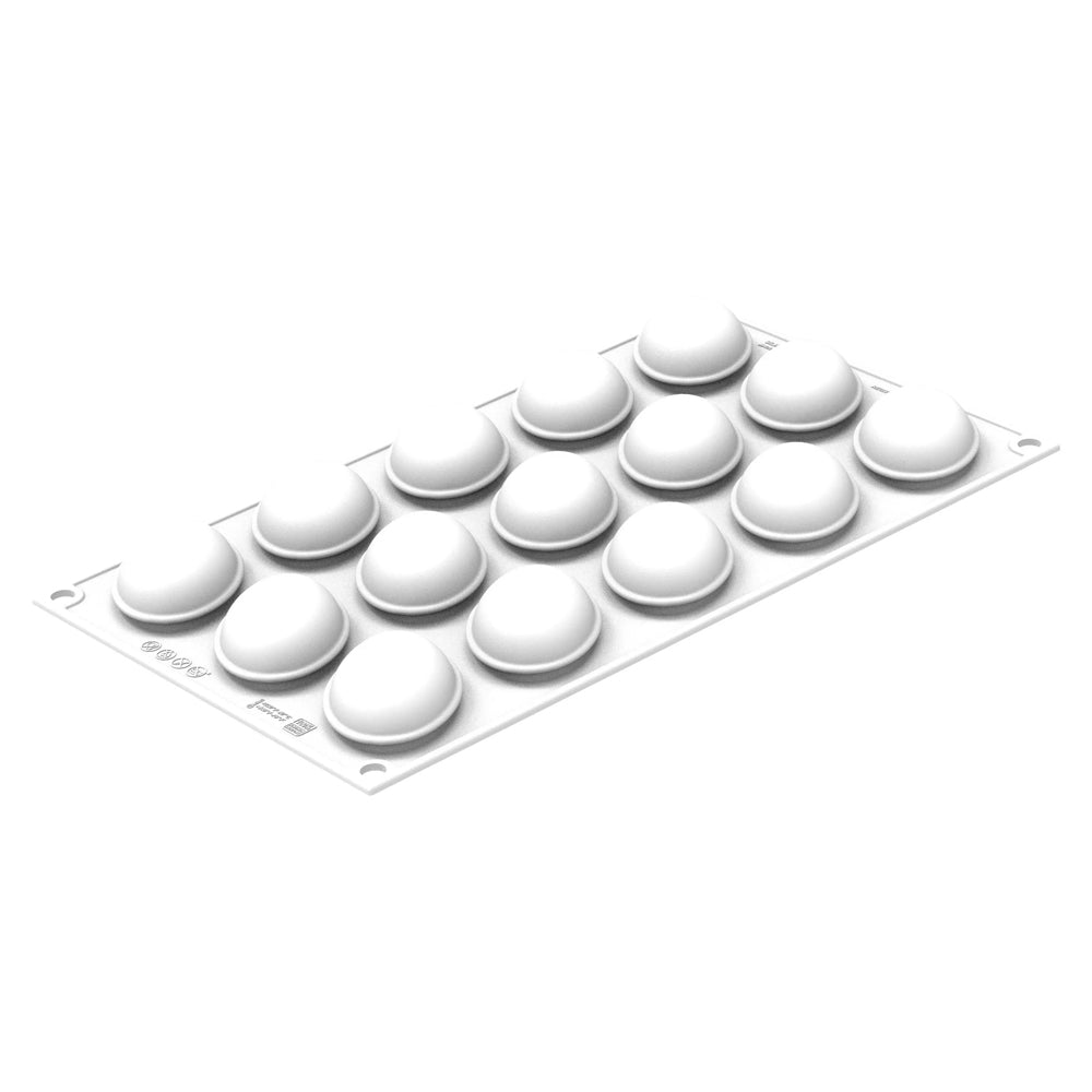 Silikomart OVAL 30 Silicone Mold, 15 Cavities