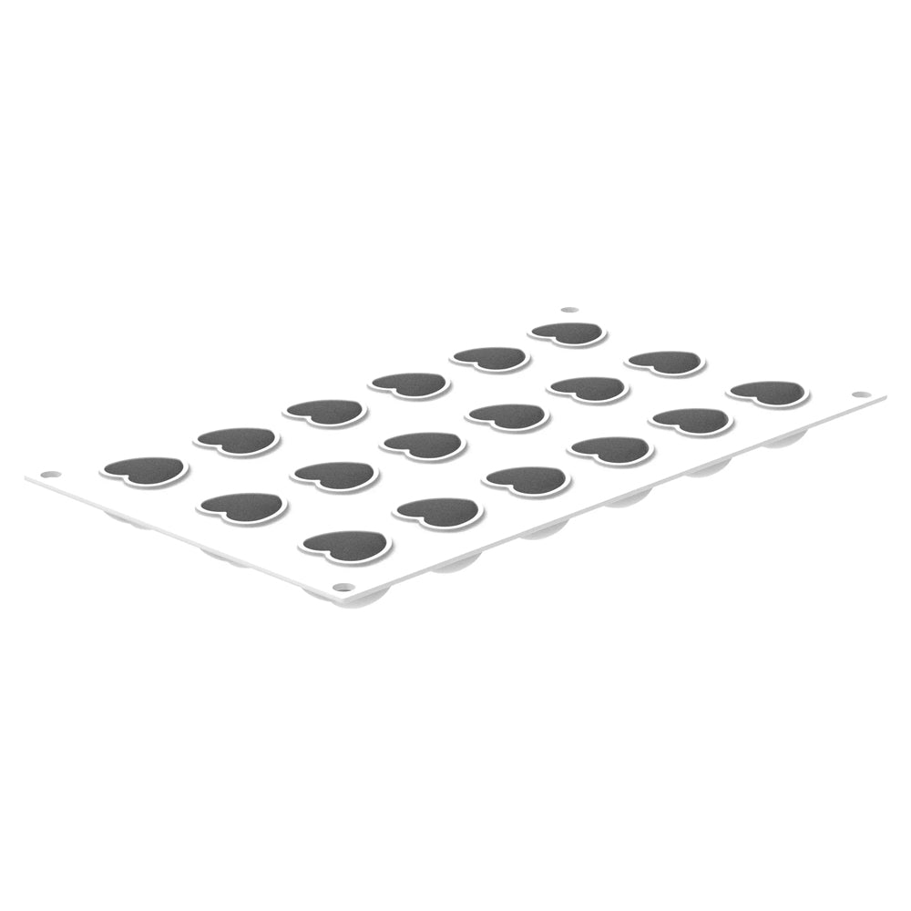 Silikomart CUORE XS 13 Silicone Heart Mold, 18 Cavities
