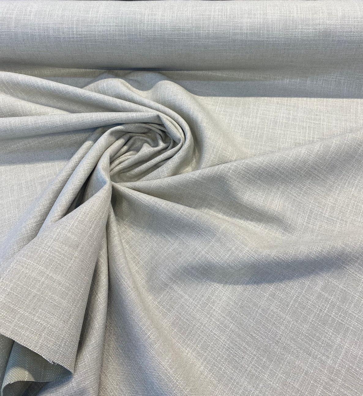Darwin Linen Quicksand Italian Tailored Upholstery Drapery Fabric - Quicksand Silver, 55-56" Width (By The Yard)