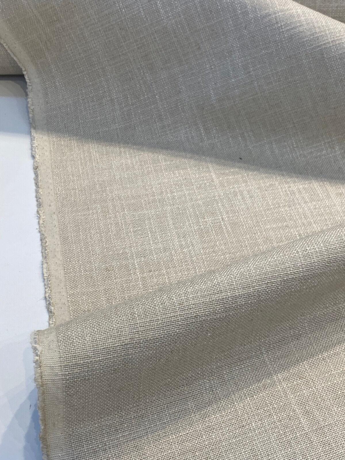Darwin Linen Toast Viscose Cotton Linen Fabric - Toast Solid, 55" To 56" Width (1 Yard)
