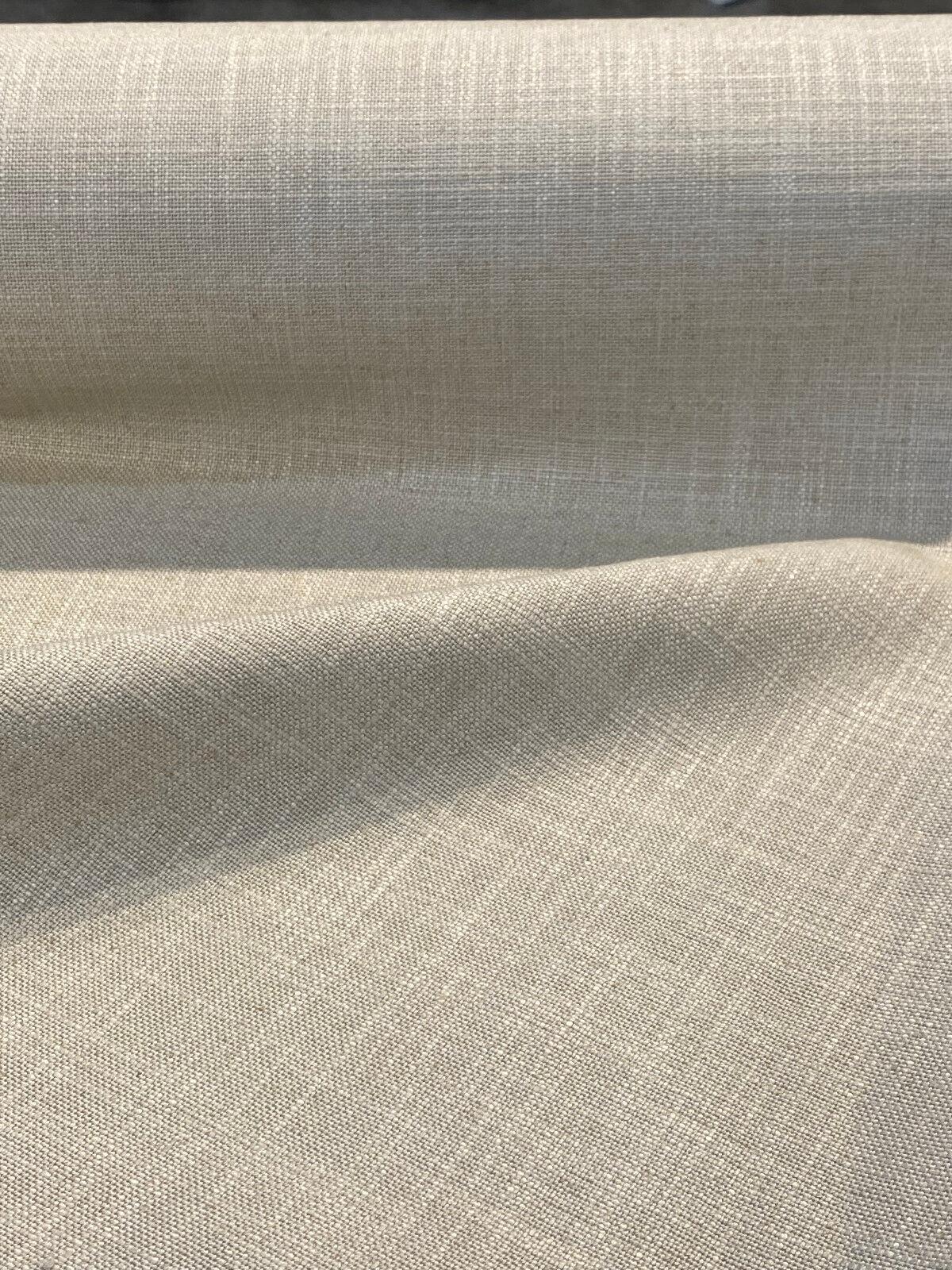 Darwin Linen Toast Viscose Cotton Linen Fabric - Toast Solid, 55" To 56" Width (1 Yard)