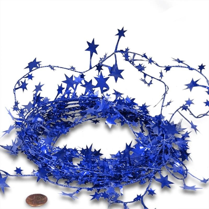 Royal Blue Star Garland – 24.5' (1 Roll)