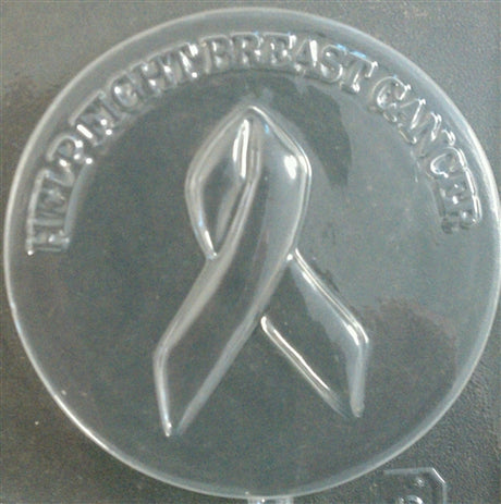 Help Fight Breast Cancer Ribbon Pop Chocolate Mold