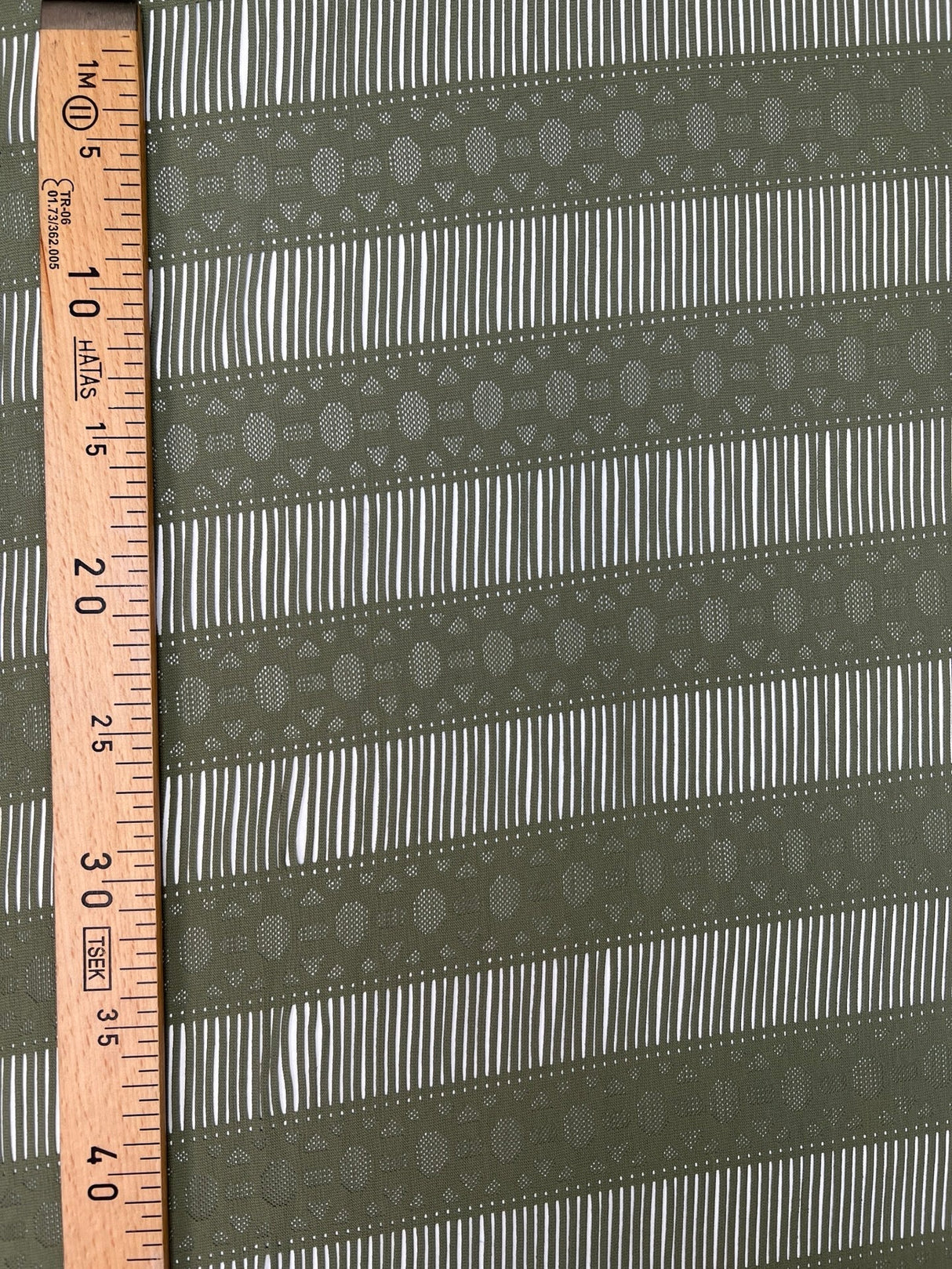 Polyamide Knitted Green Panel Print